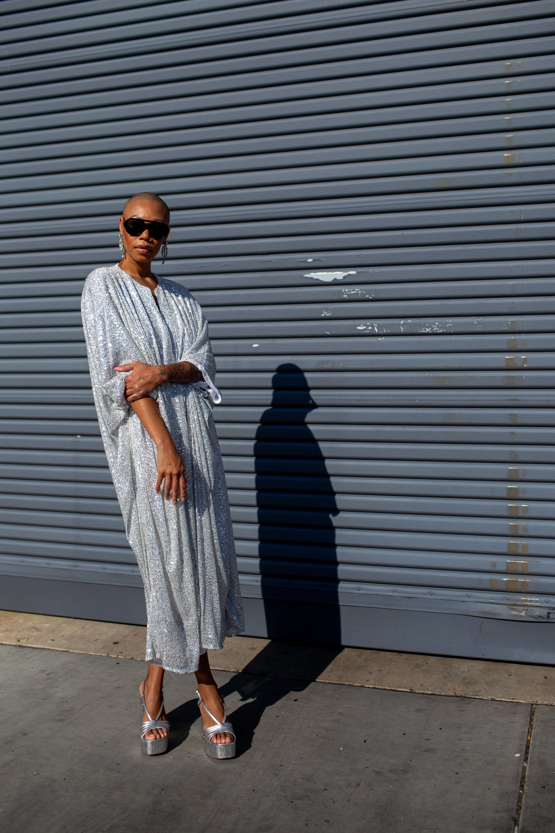 Diamond Dust Sequin Goddess Waist Caftan