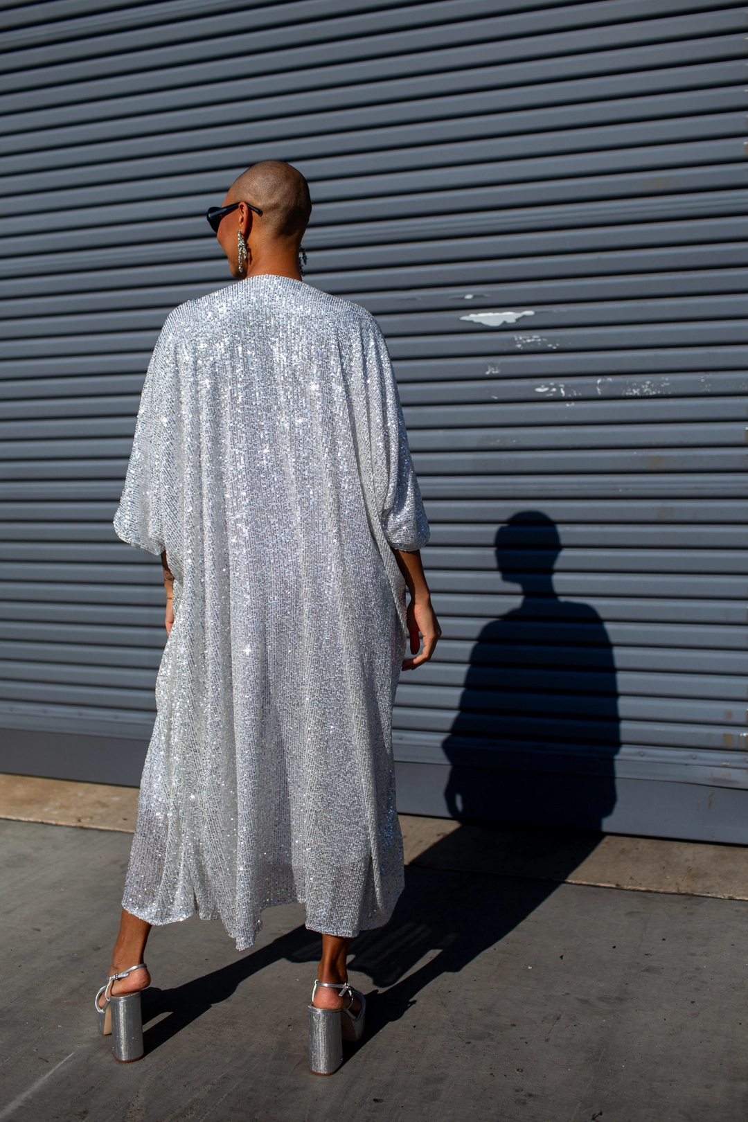 Diamond Dust Sequin Goddess Waist Caftan