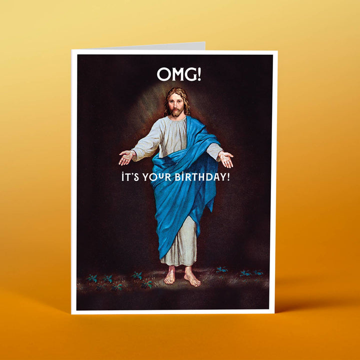 JESUS OMG!  Birthday Card