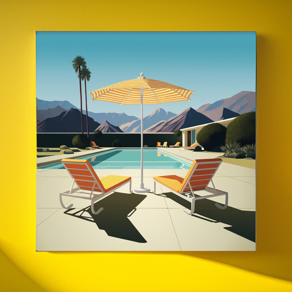 Tangerine Dream Lounge Chairs Acrylic Print
