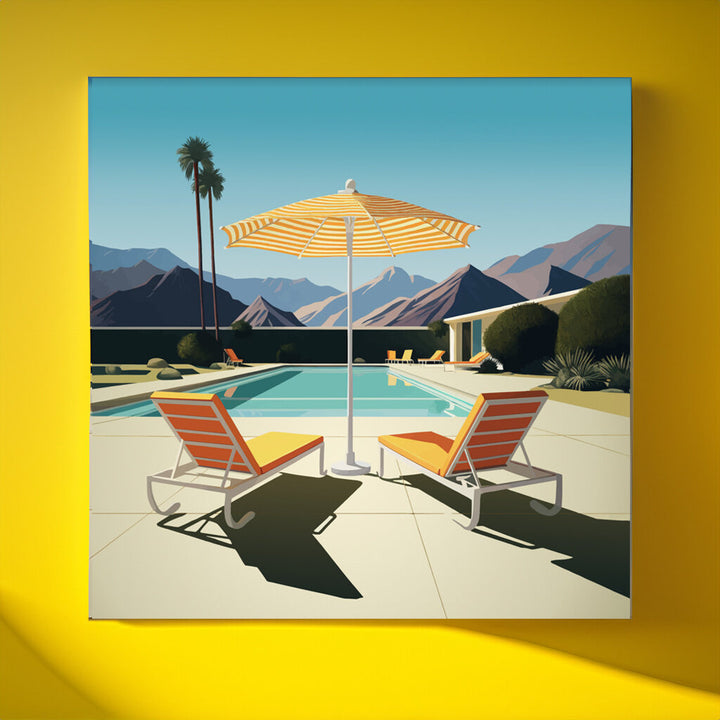 Tangerine Dream Lounge Chairs Acrylic Print