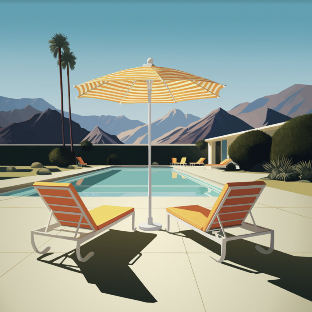 Tangerine Dream Lounge Chairs Acrylic Print