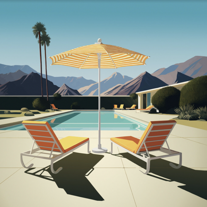 Tangerine Dream Lounge Chairs Acrylic Print