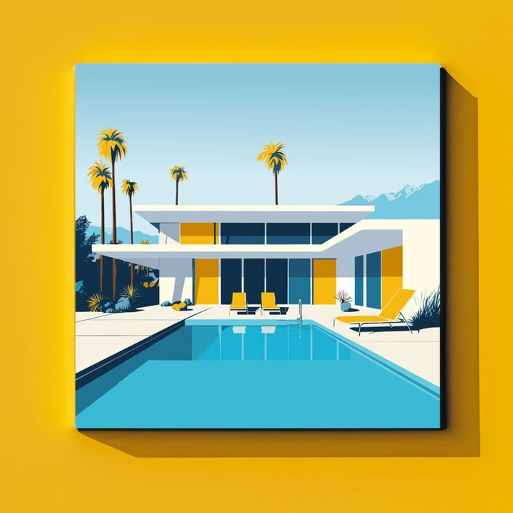 Yellow Pool Day Acrylic Print