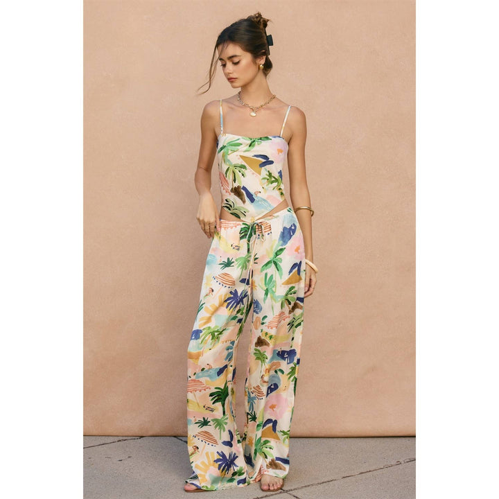 Isla Bonita Pull On Drawstring Pants