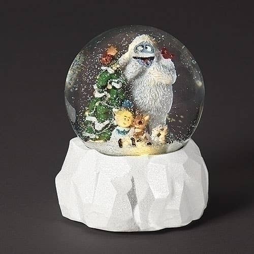 Musical LED Rudolph Dome with Friends; Ice Base