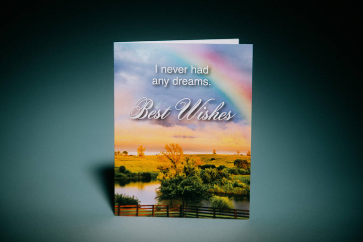 Never Had Any Dreams Greeting Card | Funny Card