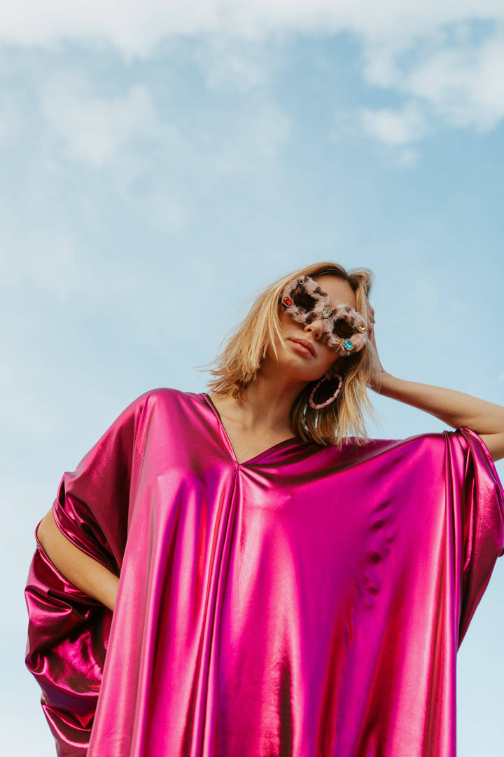 Midnight Bubblegum Electric Caftan