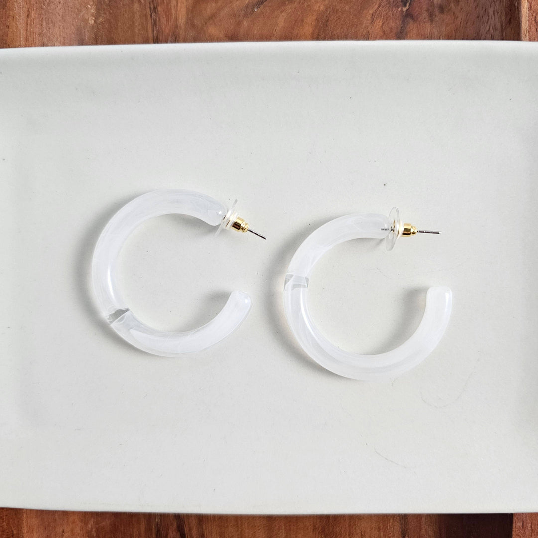 Josie Hoops - White