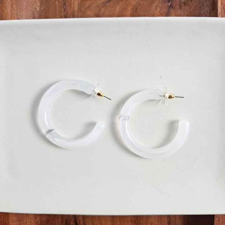 Josie Hoops - White