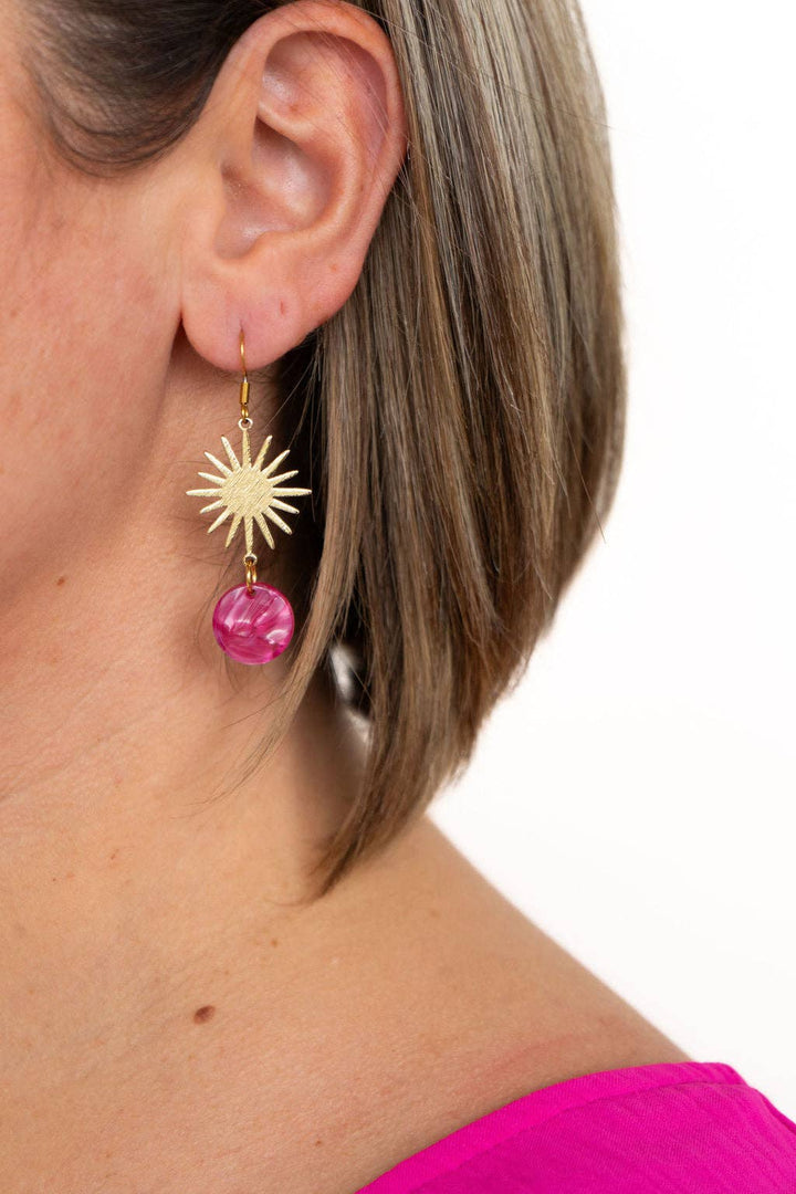 Solana Earrings - Raspberry // Jewelry