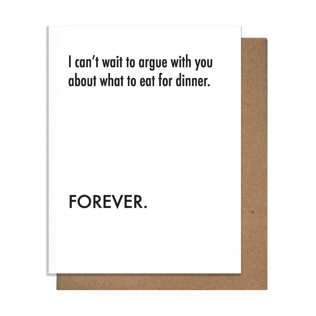 Argue Dinner - Love Card