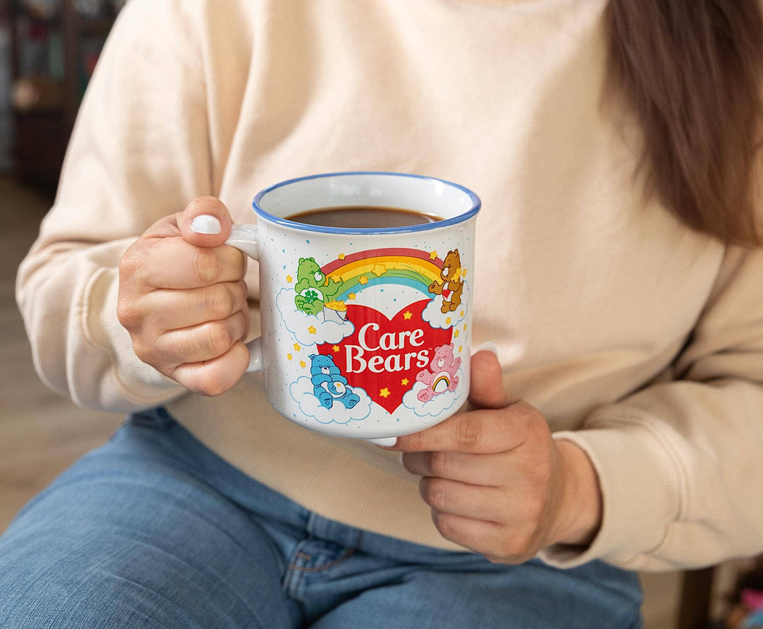 Care Bears Rainbow Heart Logo 20 Ounce Camper Mug