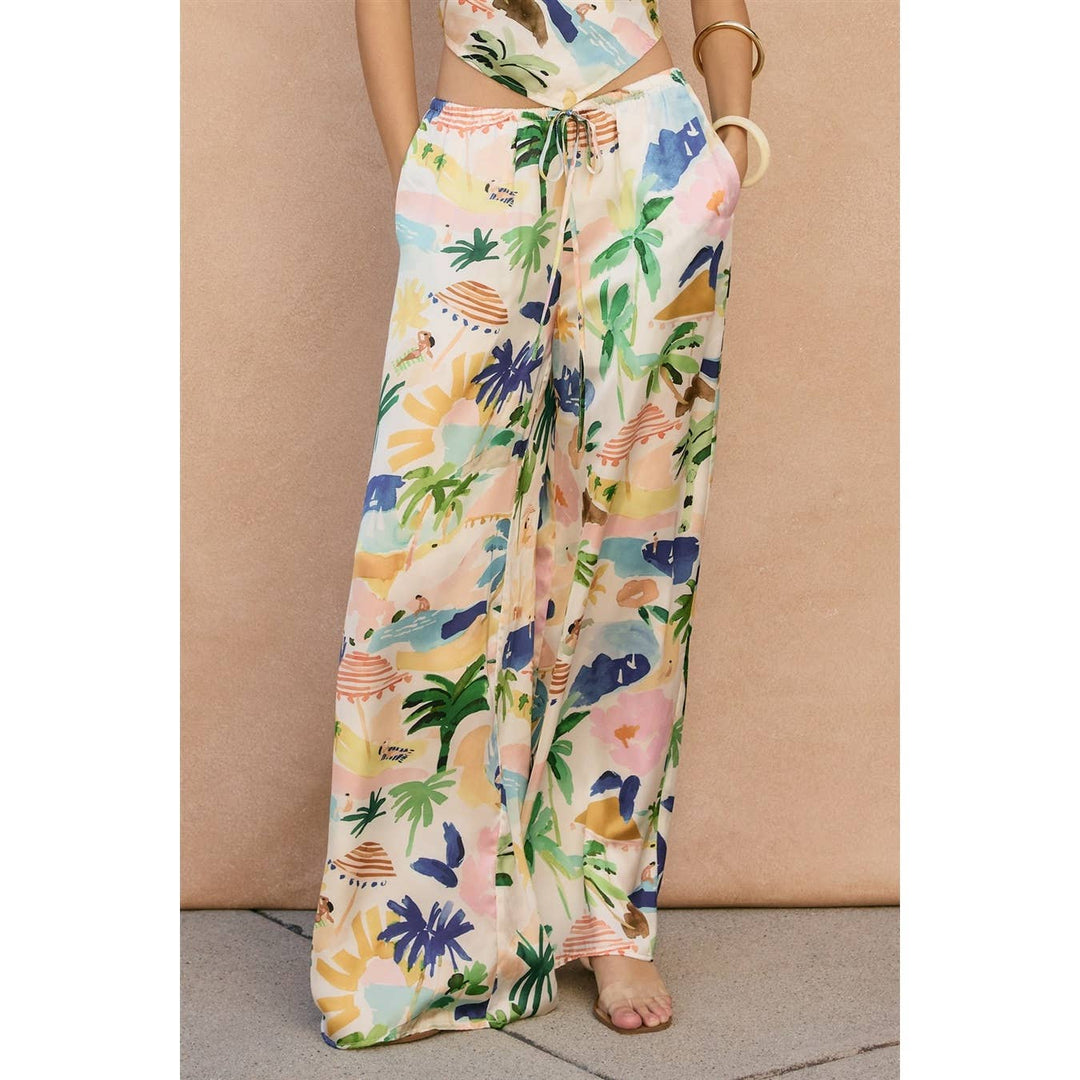 Isla Bonita Pull On Drawstring Pants