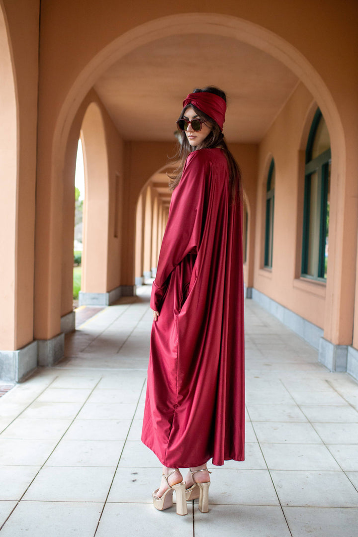 Gracie Caftan in Deep Rust