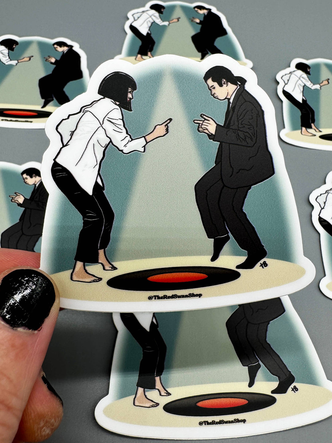 Vinyl Decal - Pulp Fiction - Mia and Vincent Dancing