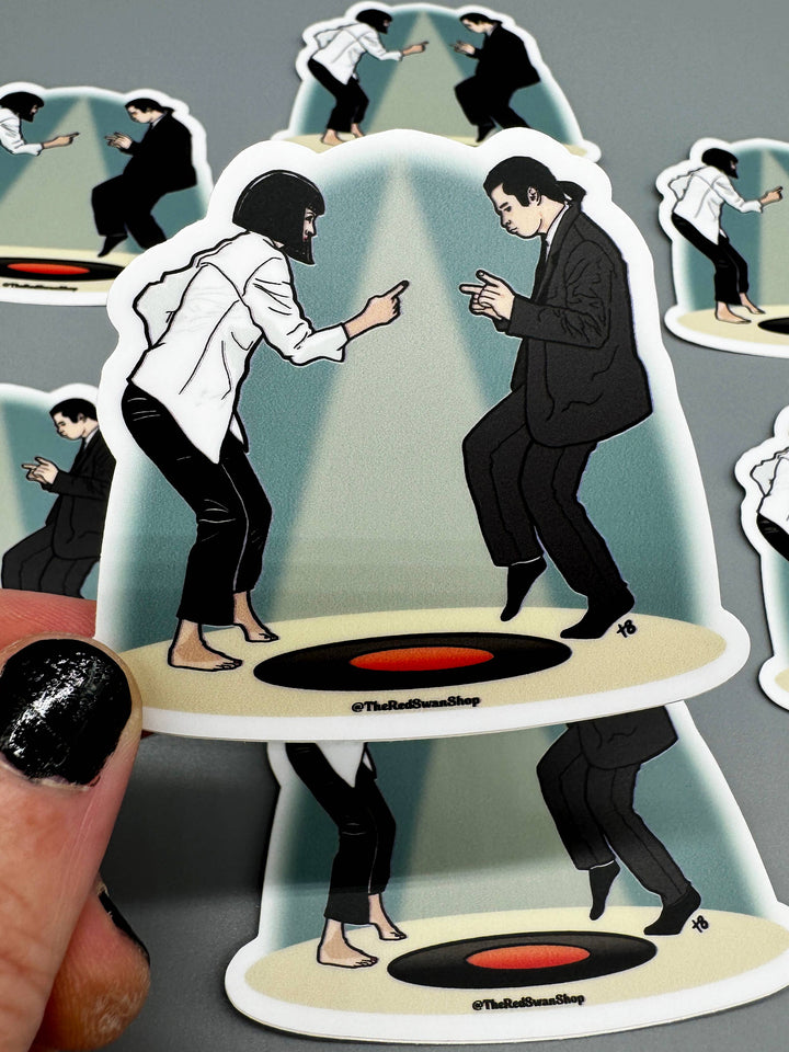 Vinyl Decal - Pulp Fiction - Mia and Vincent Dancing