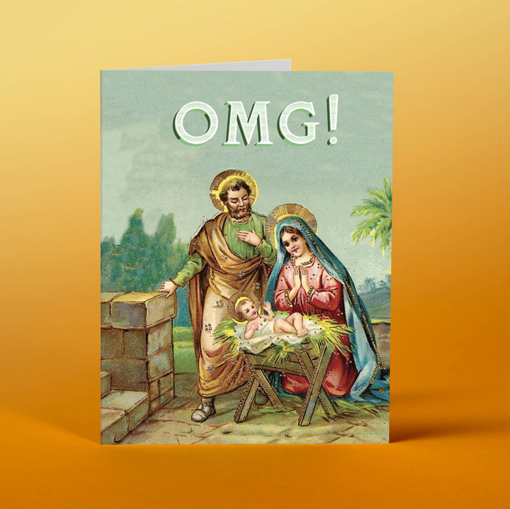 Omg Fam Jesus Christmas Card