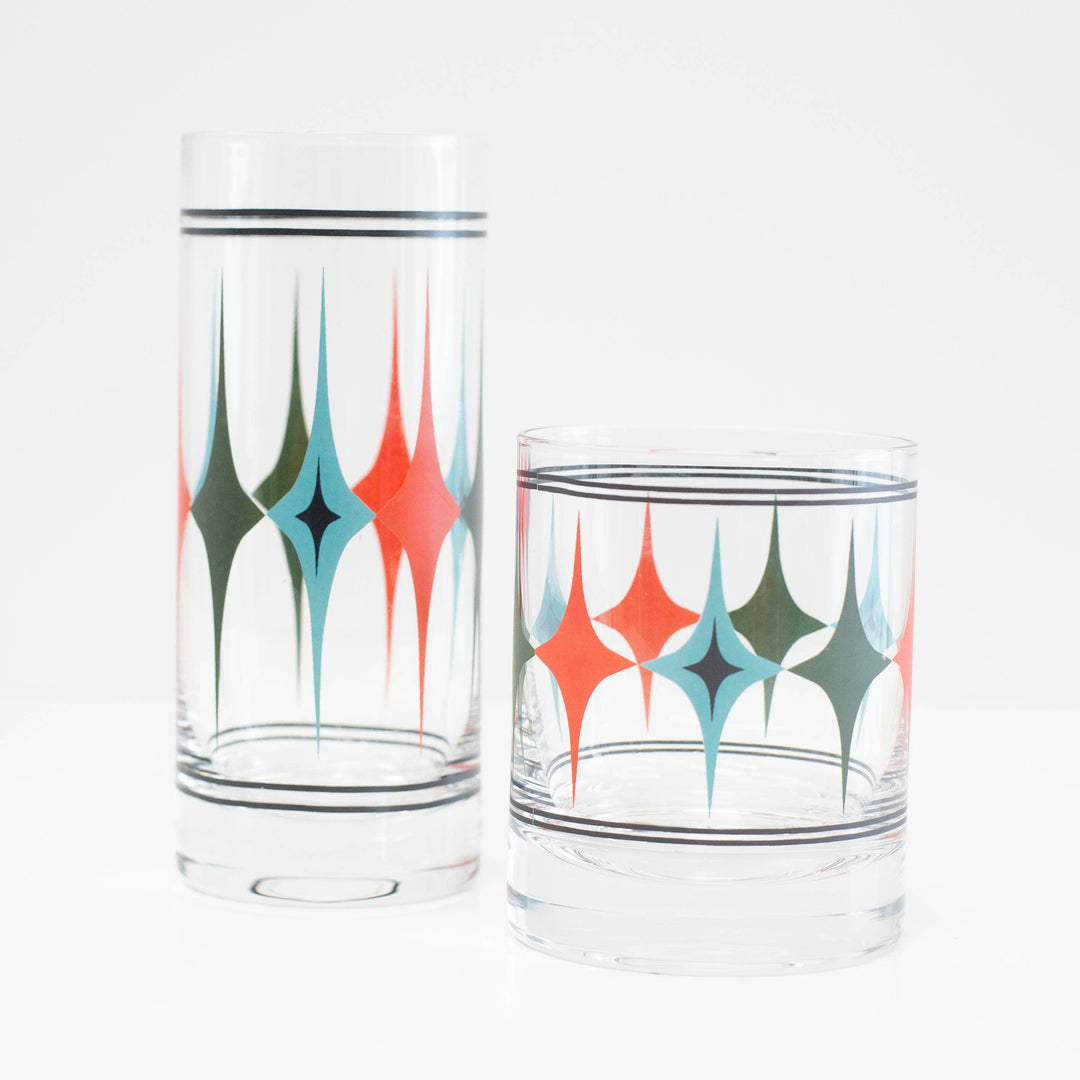 Starlight Diamond Row Vintage Whiskey Cocktail Glass