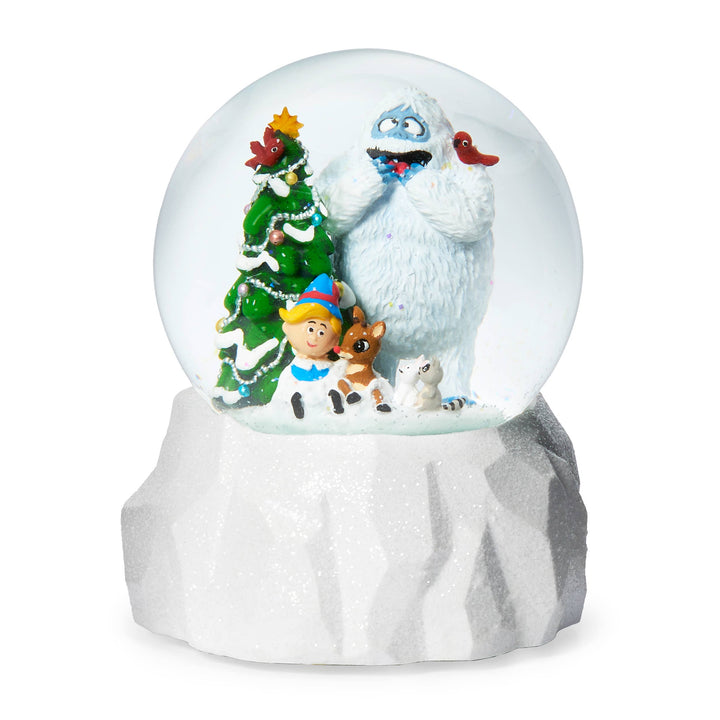 Musical LED Rudolph Dome with Friends; Ice Base
