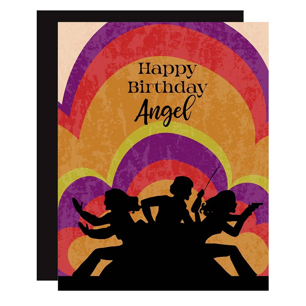 Angels Inspired Pop Icon Happy Birthday Angel Greeting Card