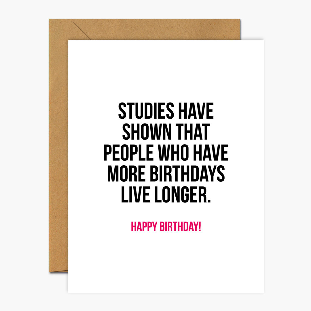 Funny Birthday Card Studies Have Shown