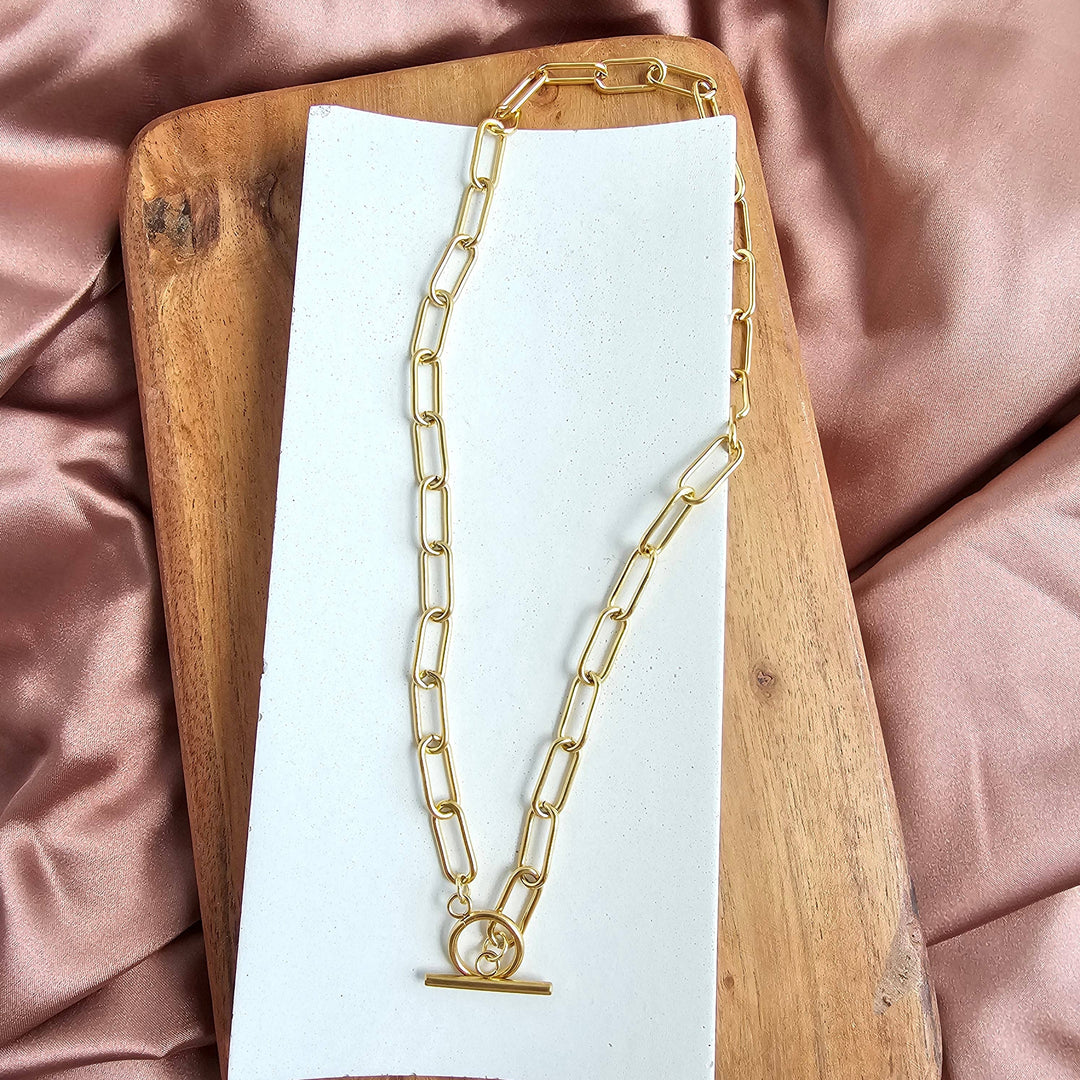 Luxe Chunky Paper Clip Chain - 18" - Gold