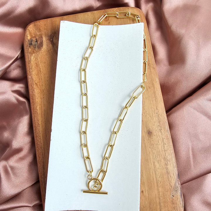 Luxe Chunky Paper Clip Chain - 18" - Gold