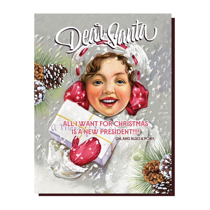 New President! Christmas, Holiday, Political Card