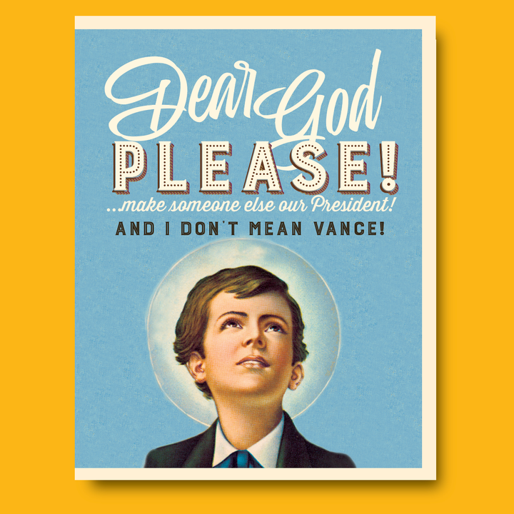 DEAR GOD...NOT VANCE