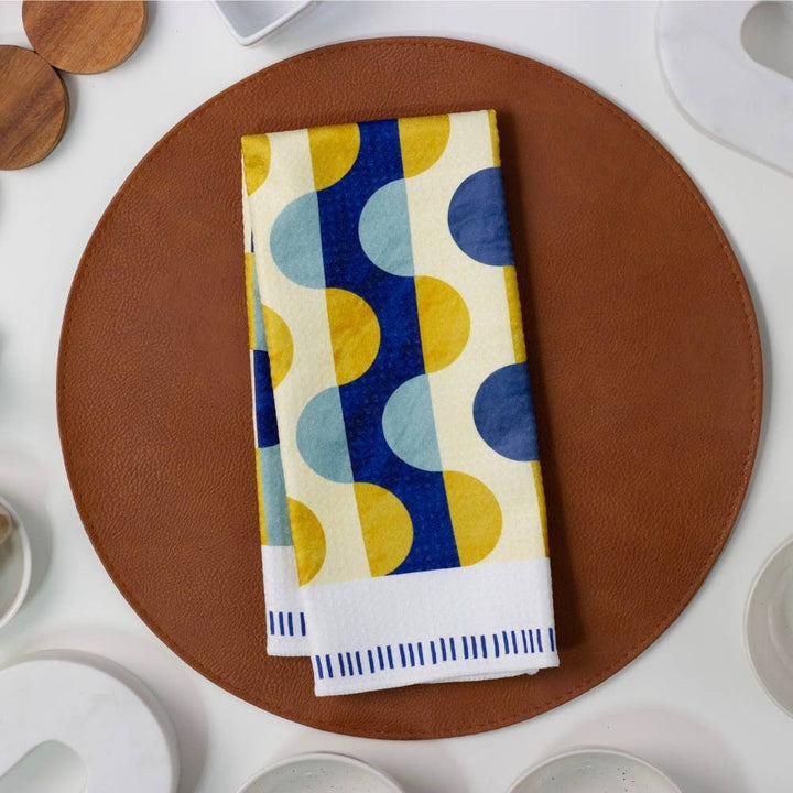 Cool Geo Squiggle Quilt Dish Towel - 16''x24''
