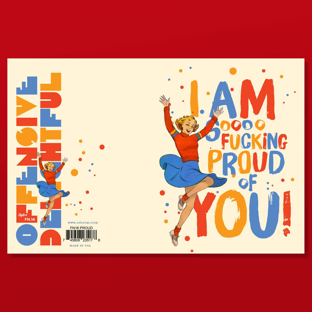 SO FING PROUD OF YOU!  congratulations card