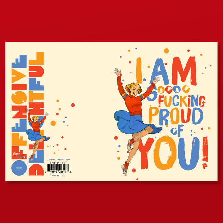 SO FING PROUD OF YOU!  congratulations card