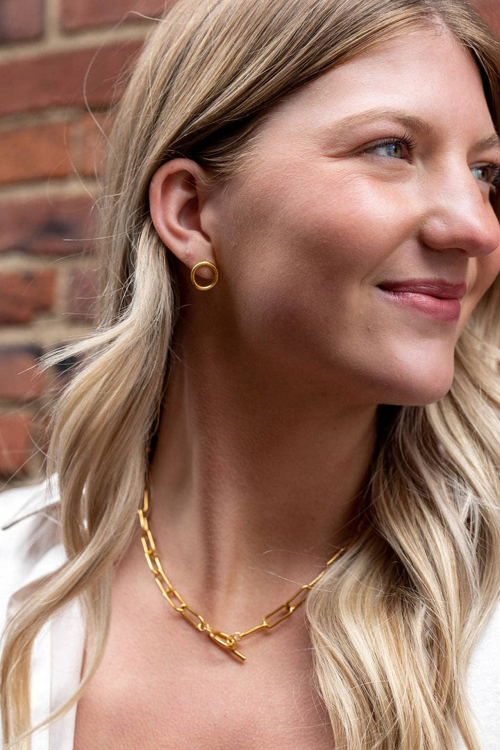 Luxe Chunky Paper Clip Chain - 18" - Gold