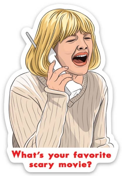 Scream Scary Movie Horror Halloween Die Cut Sticker
