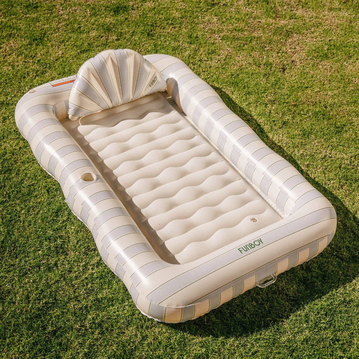 Tanning Pool Lounger Blue And Green
