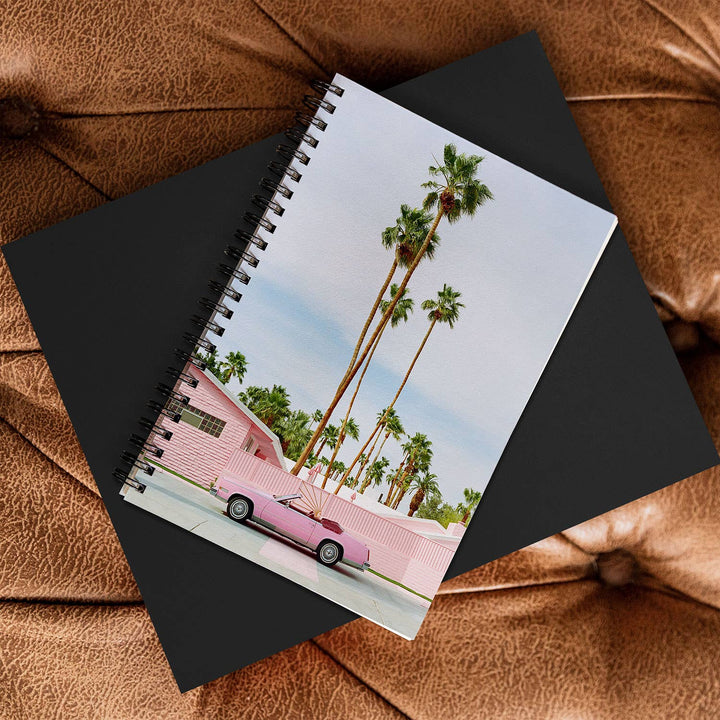 Bethany Young Pink Palm Springs on Film Spiral Notebook