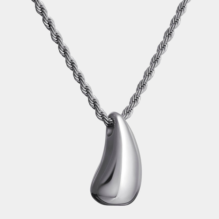 Dewy Pendant Silver Necklace