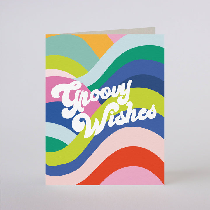 GROOVY WISHES - greeting card