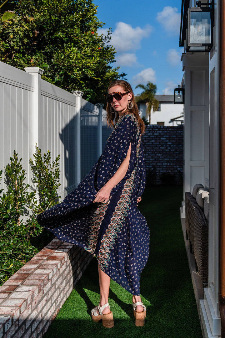 Kinsley Paisley Border Caftan