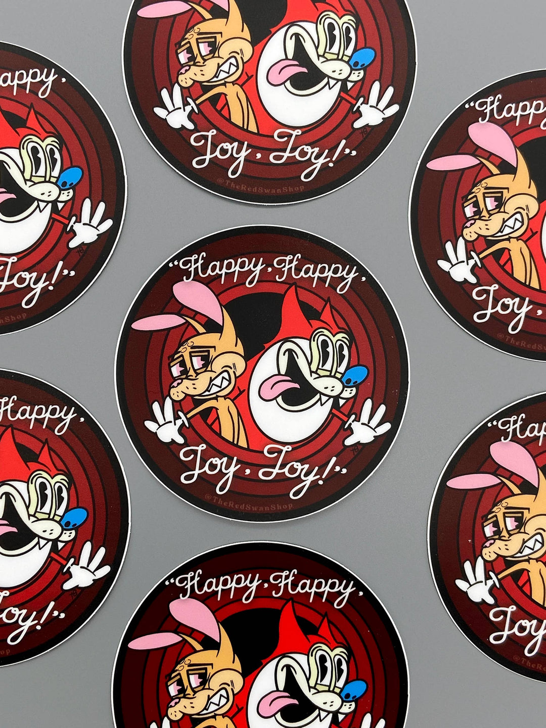 Vinyl Decal - Ren and Stimpy - Rubber Hose Style