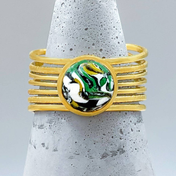 The Globe Handmade Adjustable Ring