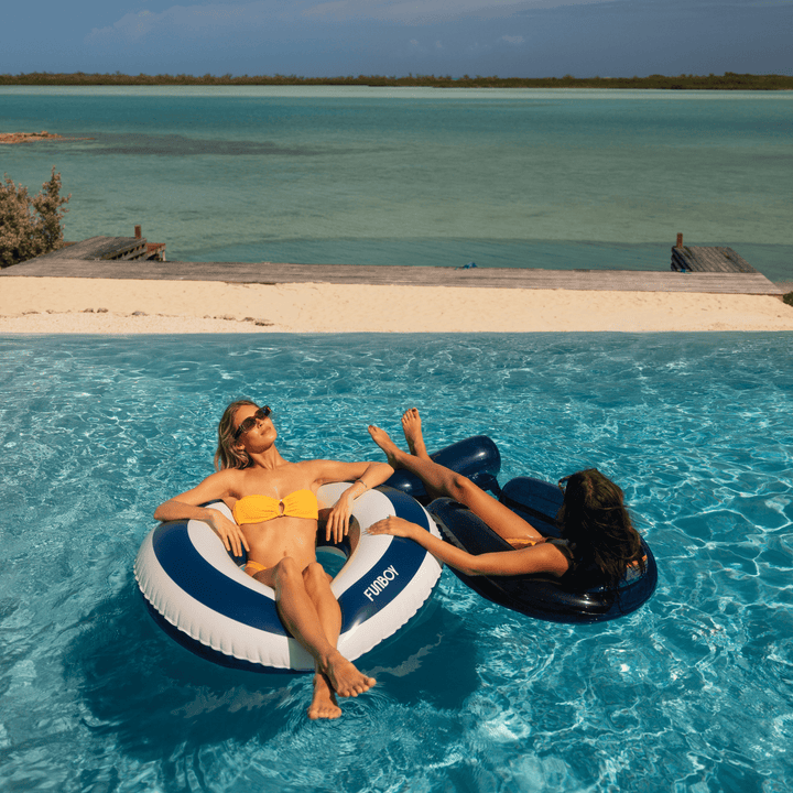 Navy Striped Tube Float