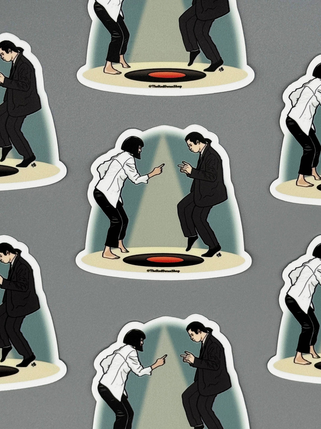 Vinyl Decal - Pulp Fiction - Mia and Vincent Dancing