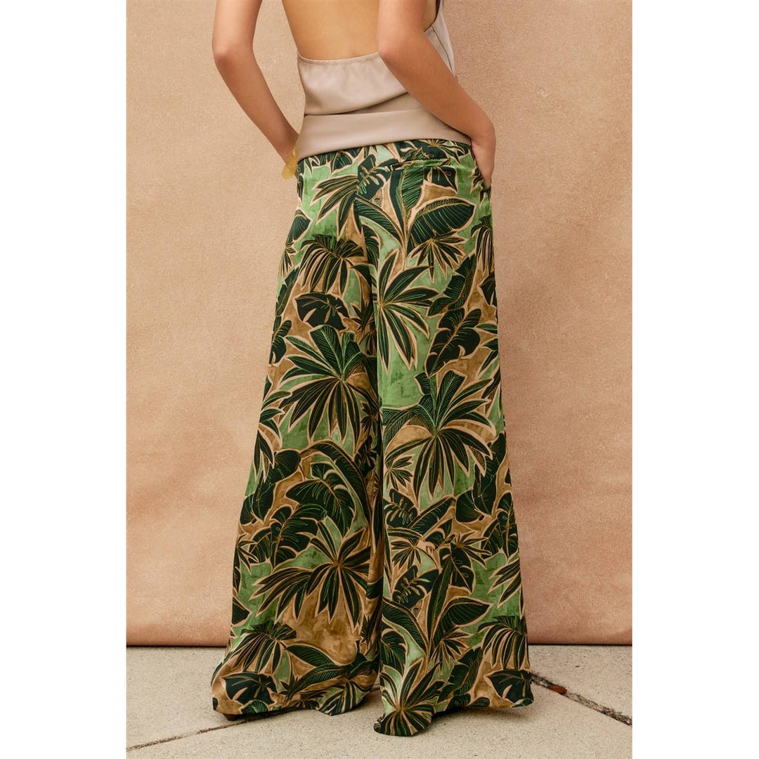 Phangan Island Wide Leg Pull On Pants