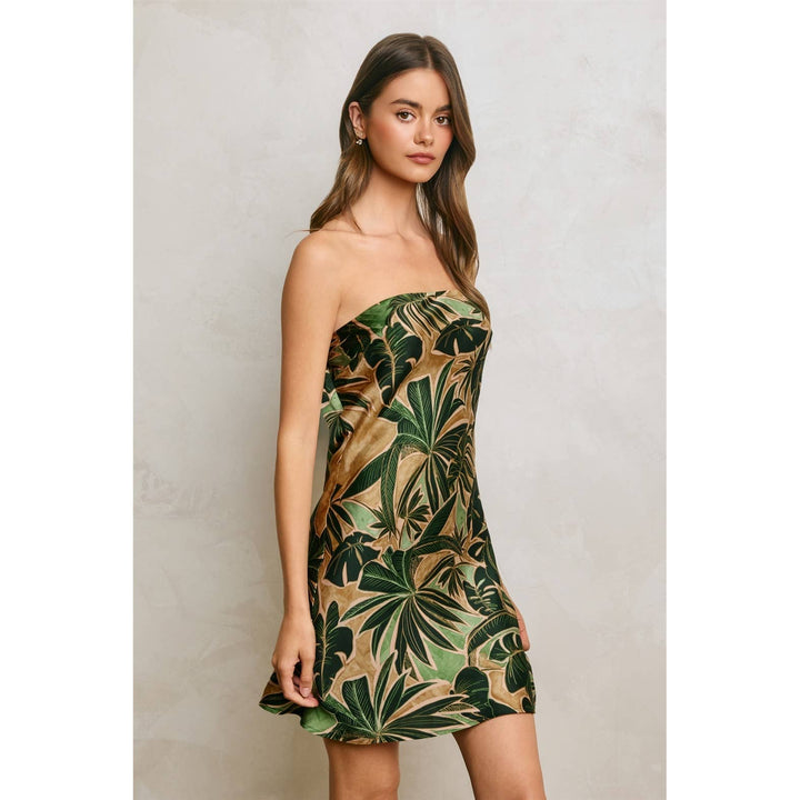 Phangan Island Strapless Back Detail Mini Dress