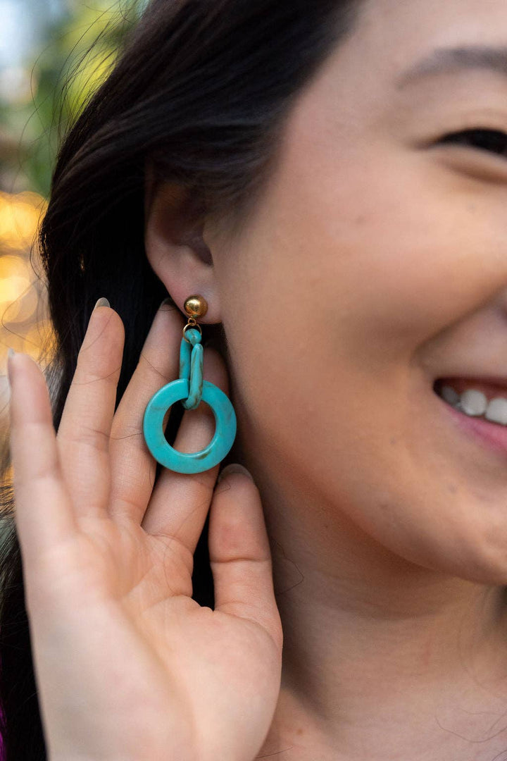 Cora Earrings - Turquoise // Jewelry