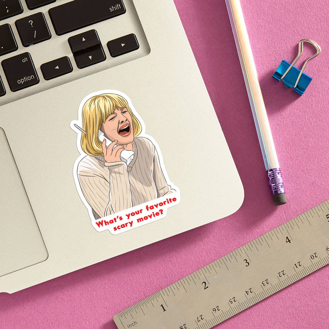 Scream Scary Movie Horror Halloween Die Cut Sticker