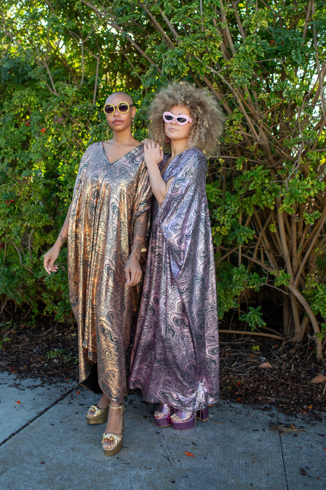 Violet Current Sequin Caftan