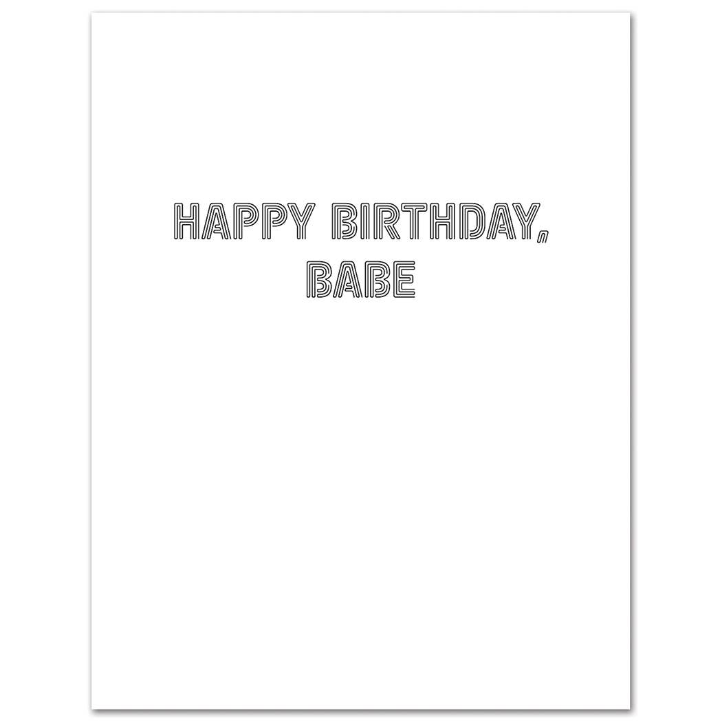 Pop Goddess Turn Back Time Birthday Card